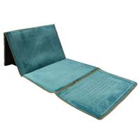 Sundus Most Useful Foldable Prayer Mat Turquoise Blue - thumbnail