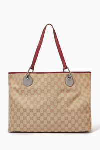 Large Tote Bag in GG Canvas & Leather