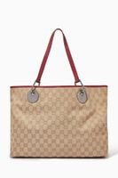 Large Tote Bag in GG Canvas & Leather - thumbnail