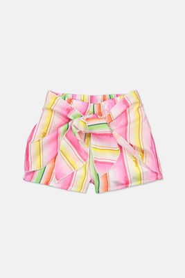 Toddler Girls Stripe Short Pink Combo Toddler Girls Stripe Short Pink Combo