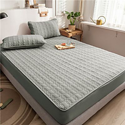 Waterproof bed urine isolation children's cotton bed baby bed cotton clamped thick mattress protective cover customized miniinthebox
