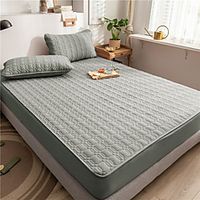 Waterproof bed urine isolation children's cotton bed baby bed cotton clamped thick mattress protective cover customized miniinthebox - thumbnail