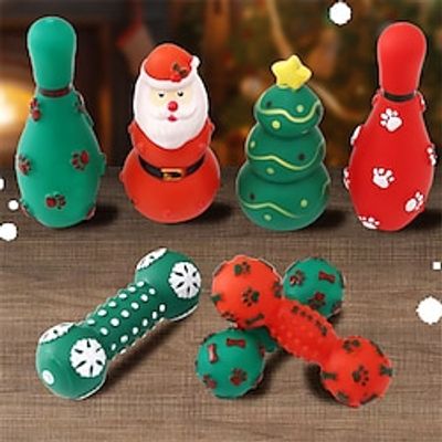 Pet Products  Christmas Pet Toy Enamel Soundmaking Dog Tooth Grinding Toy Bite Resistant Toy Lightinthebox
