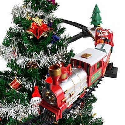 Christmas Train Children Can Hang Christmas Trains Sound And Light Decorations Toy Cars Gifts Tree Walking Electric Rail Cars childrens christmas presents Lightinthebox