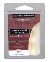 Candle Lite Essential Elements Wax Cubes 2Oz 6 Piece Mahogany & Vetiver - thumbnail