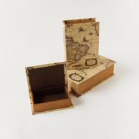 Printed 3-Piece Book Shaped Decorative Box Set