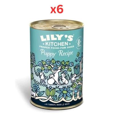 Lily's Kitchen Turkey & Duck Recipe Puppy Wet Food 400G (Pack of 6)