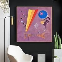 Handmade Oil Painting Canvas Wall Art Decoration Famous Wassily Kandinsky Abstract for Home Decor Rolled Frameless Unstretched Painting miniinthebox - thumbnail