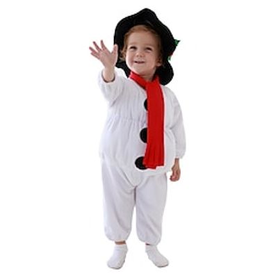 Snowman Jumpsuit Santa Suits Onesie Pajamas Boys Girls' Cosplay Costume Christmas Christmas Masquerade Christmas Eve Kid's Party Christmas Polyester Onesie Lightinthebox