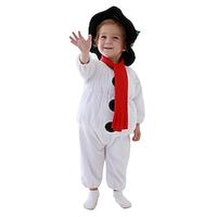 Snowman Jumpsuit Santa Suits Onesie Pajamas Boys Girls' Cosplay Costume Christmas Christmas Masquerade Christmas Eve Kid's Party Christmas Polyester Onesie Lightinthebox - thumbnail