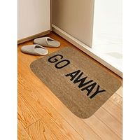 Letter Pattern Non-Slip Washable Floor Mat Door Mat Dirt Trapper Area Rug For Indoor Outdoor Living Room Hallway Courtyard miniinthebox