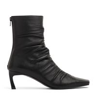 Front Shirring ankle boots - thumbnail