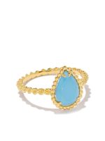 Boucheron 18kt yellow gold Serpent Bohème turquoise S motif ring - YG - thumbnail