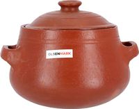 Olsenmark Traditional Cookware Soup Pot, 3L Pot With Lid-(Venetian Red)-(OMCP6032)