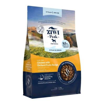 Ziwi Peak Steam & Dried Cage-Free Chicken With Orchard Fruits Recipe Dry Dog Food 3.2Kg