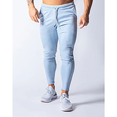 Men's Sports Outdoor Sports Casual Sports Pants Sweatpants Pants Letter Full Length Print Black Blue Gray Lightinthebox