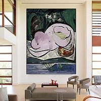 Pablo Picasso oil painting Handmade Pablo Picasso Nu dans un jardin Oil Painting Hand Painted Vertical Abstract People Classic Modern painting Lightinthebox