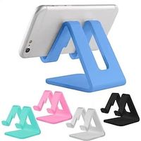 2PC Desk Phone Holder Triangle Mobile Stand For Cell Phone Tablet Universal plastic Phone Stand Lightinthebox - thumbnail