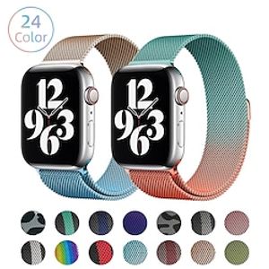 1pc Smart Watch Band Compatible with Apple iWatch 38/40/41mm 42/44/45mm Stainless Steel Waterproof Adjustable Breathable Milanese Loop for iWatch Smartwatch Strap Wristband for Series 7 / SE miniinthebox