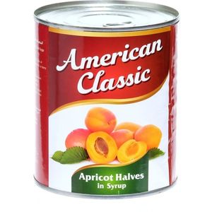 American Classic Apricot Halves In Can 825 Gms