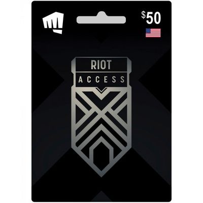 Riot Access Gift Card Code $50 (US) - Instant E-Mail Delivery Riot Access Gift Card Code $50 (US) - Instant E-Mail Delivery