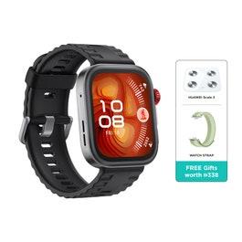 Huawei Watch Fit 4 Pro Smartwatch Black with Light Green Strap and Weigh Scale (HUW-FIT4P-BLK-STRAP-LGRN-SCALE)