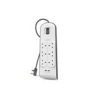 Belkin Surge 6 Power Outlet | 2 USB 2.4 A | BL-SRG-6OT-2USBUK