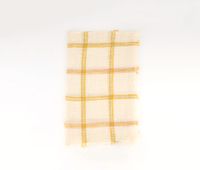 Womens Checkered Scarf 180 x 100 cm  Beige/Yellow - thumbnail