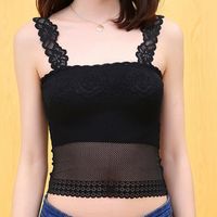 Breathable Lace Embroidered Soft Wireless Vest