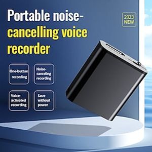 Digital Voice Recorder Q8 English Portable Digital Voice Recorder Recording Voice Activated Recorder Portable MP3 Player Audio Recorder with Playback with Noise Reduction for Business Speech Meeting Lightinthebox