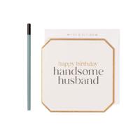 Handsome Husband Greeting Card (16 x 15.6 cm)