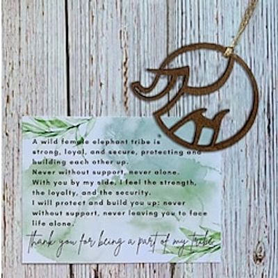 Elephant Friendship Gift, Elephant Ornament, Special Friend Keepsake, Sisterhood Ornament, Elephant Sisterhood Circle, Best Friend Gift Lightinthebox