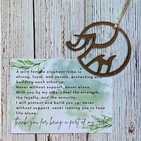 Elephant Friendship Gift, Elephant Ornament, Special Friend Keepsake, Sisterhood Ornament, Elephant Sisterhood Circle, Best Friend Gift Lightinthebox - thumbnail