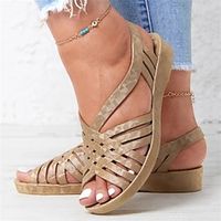 Women's Sandals Flat Sandals Comfort Shoes Daily Beach Flat Heel Casual Minimalism Walking Shoes PVC Loafer Solid Color White Purple Brown Lightinthebox - thumbnail