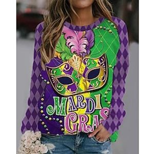 Women's Sweatshirt Pullover Graphic Active Sportswear Print Black Yellow Purple Casual Sports Round Neck Long Sleeve Top Micro-elastic Fall  Winter Lightinthebox