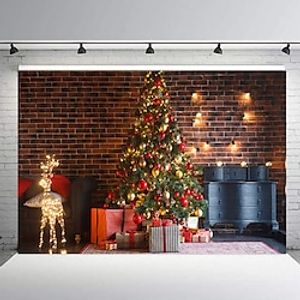 Christmas Background Cloth New Year Party Decoration Home Background Wall Decoration Hanging Cloth Studio Photo Photo Background Banner miniinthebox