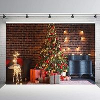 Christmas Background Cloth New Year Party Decoration Home Background Wall Decoration Hanging Cloth Studio Photo Photo Background Banner miniinthebox - thumbnail