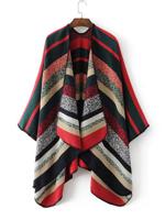 Contrast Color Knitted Cardigans