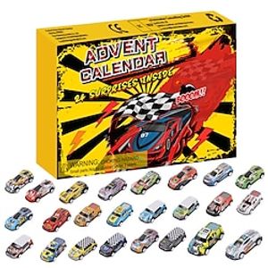 Advent Calendar Racing,Truck Advent Calendar - 24 Days Countdown Calendar Race Car Stocking Stuffer Toys For Kids miniinthebox