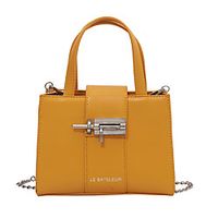 Women's Bags PU Leather Top Handle Bag Daily 2021 Handbags Black Yellow Beige Coffee Lightinthebox - thumbnail