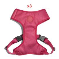 Zee Dog Bordeau Adjustable Air Mesh Harness Medium (Pack of 3)