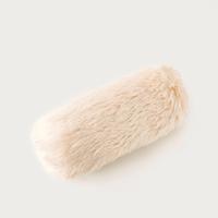 Fur Textured Filled Bolster Cushion - 50x20 cms