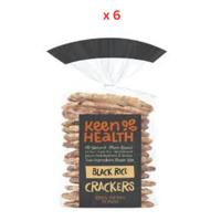 Keen Health Black Rice Crackers, 6X90G