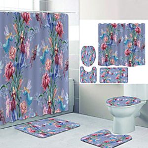 Bathroom Shower Curtain  Mat Set Modern Polyester New Design miniinthebox
