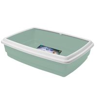 Georplast Jumbo Cat Litter Tray - Green (Pack Of 2)