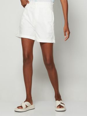 High Rise Paperbag Shorts with Washwell™ High Rise Paperbag Shorts with Washwell™