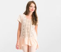 . Womens Embellished Top  Crushed Petal - thumbnail