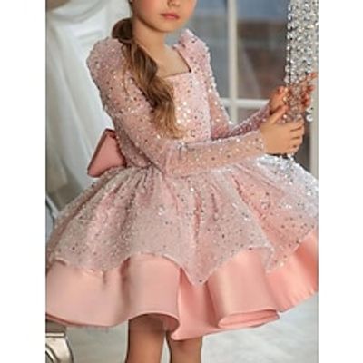 Princess Knee Length Flower Girl Dress Quinceanera Girls Cute Prom Dress Satin with Bow(s) Elegant Fit 3-16 Years Lightinthebox Princess Knee Length Flower Girl Dress Quinceanera Girls Cute Prom Dress Satin with Bow(s) Elegant Fit 3-16 Years Lightinthebox