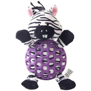 Pawsitiv Zebra With Rubber Net And Squeaky - Large (65)