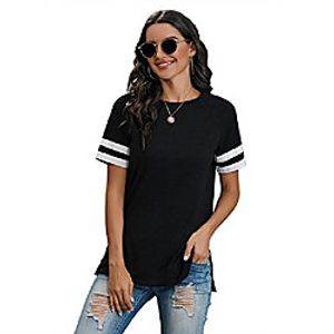 women t shirts short sleeve blouse casual top leopard summer tee loose plus size Lightinthebox